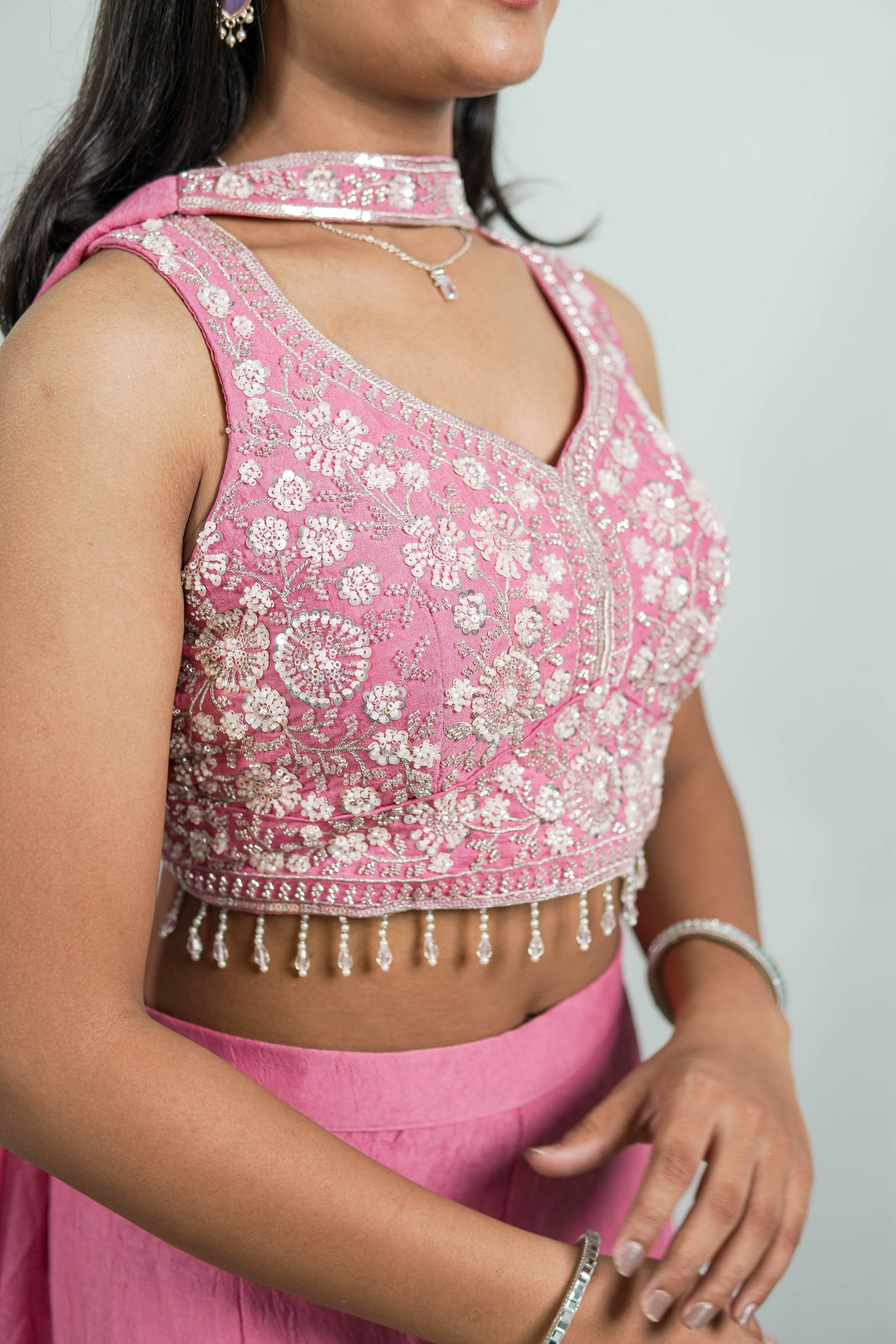 Rosé Charm Palazzo Set