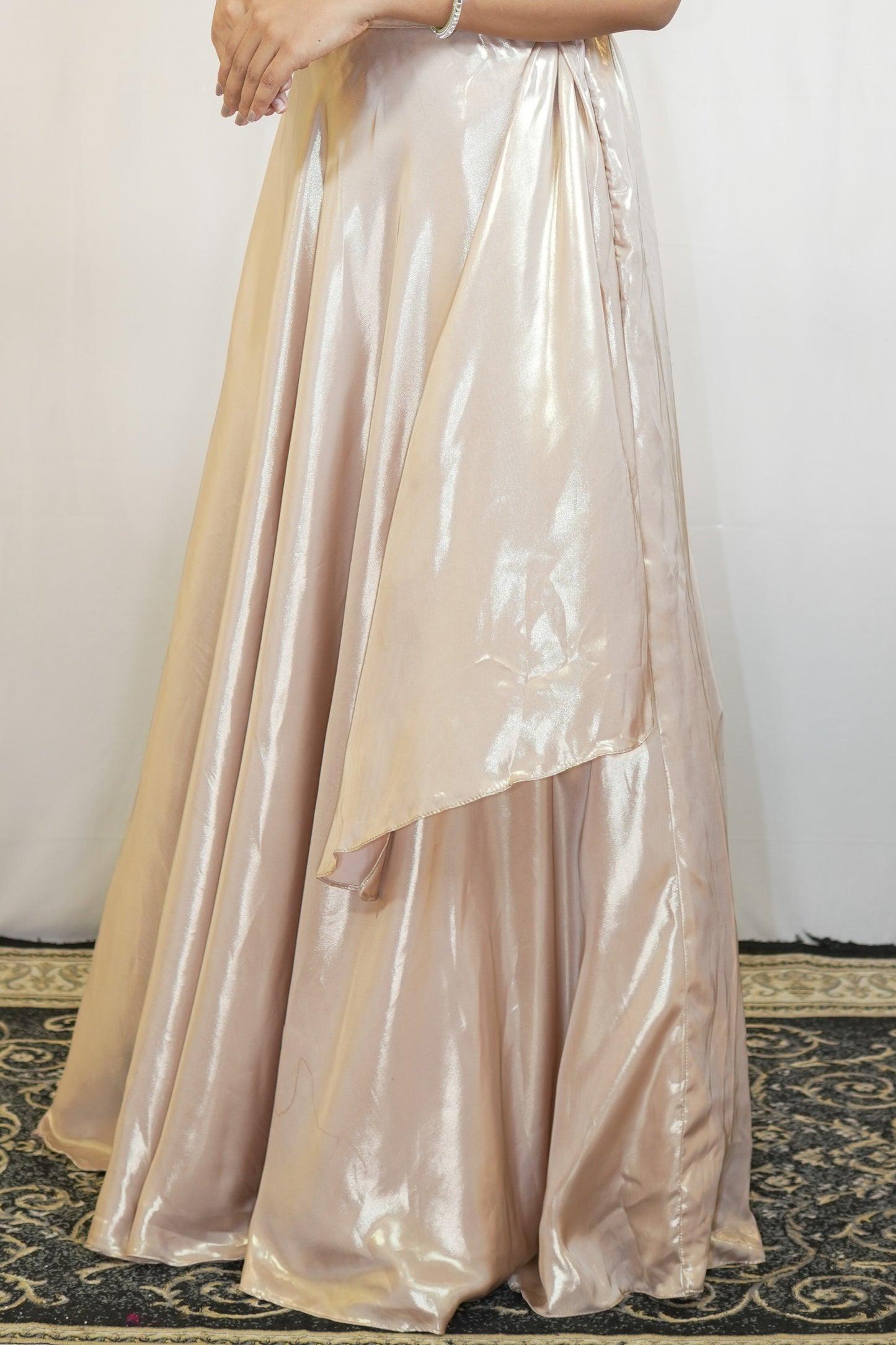 Champagne Pearl Lehenga Set