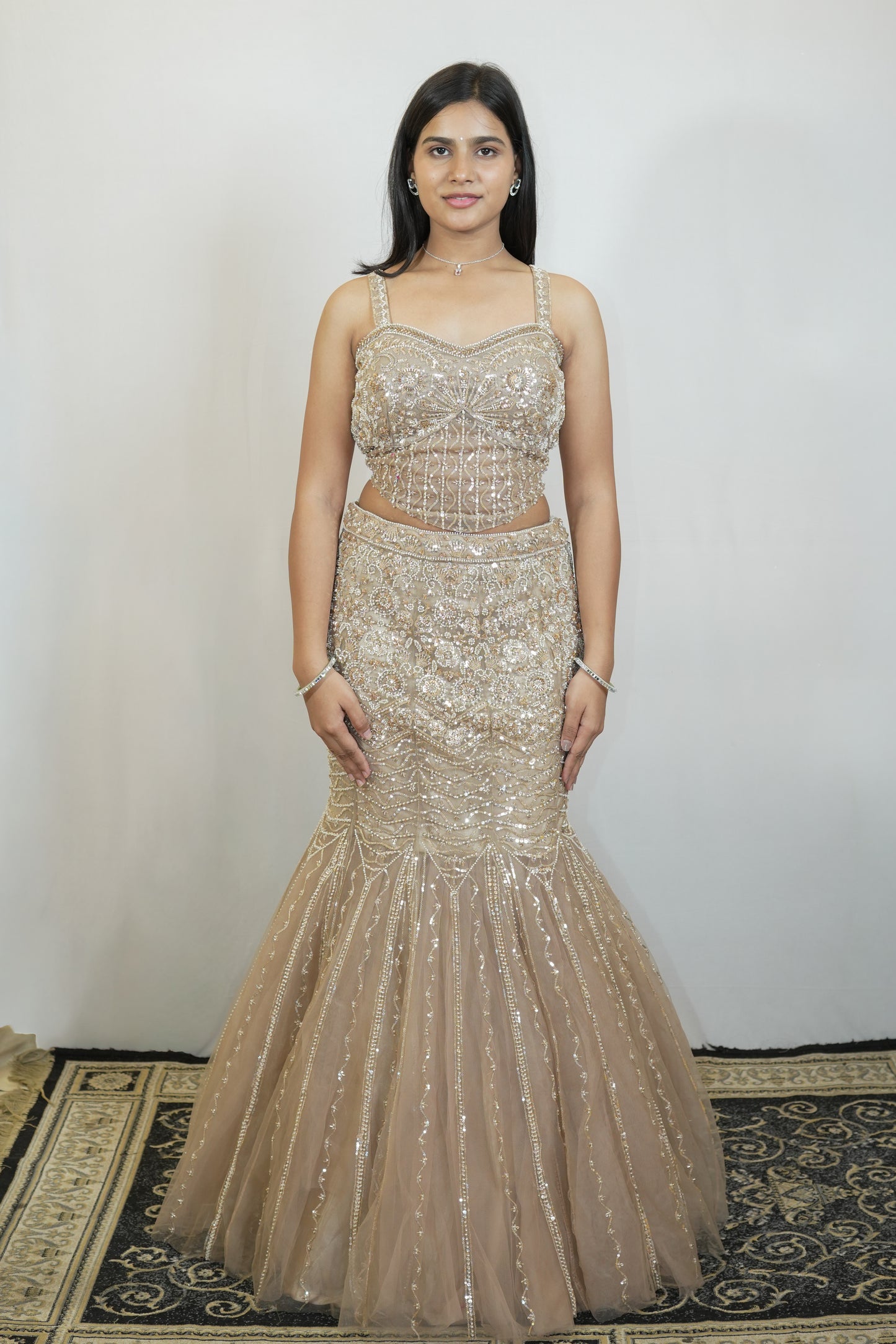Champagne Grace Lehenga Set