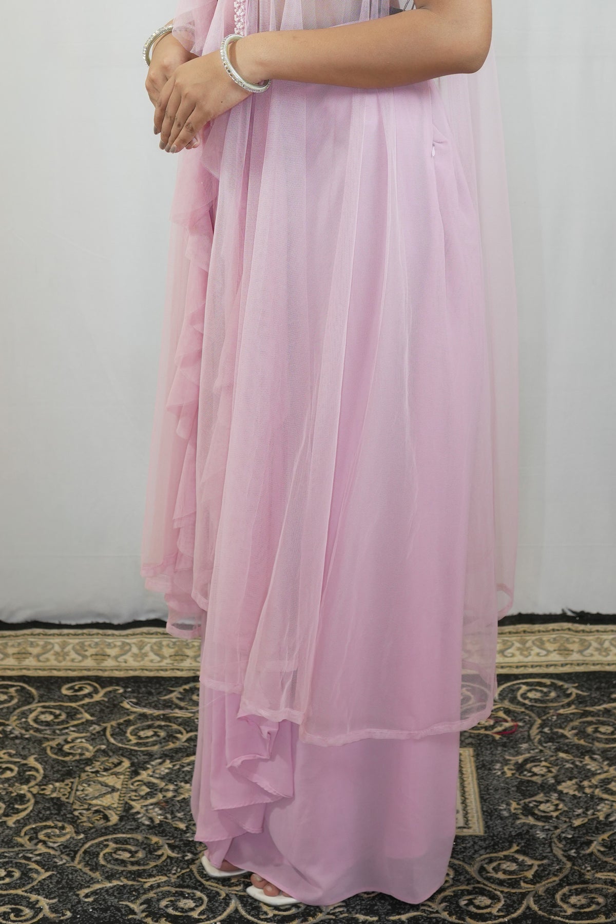Blush Petal Cape Set